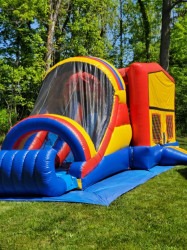 Classic Jumbo Double Slide/Bounce House Combo